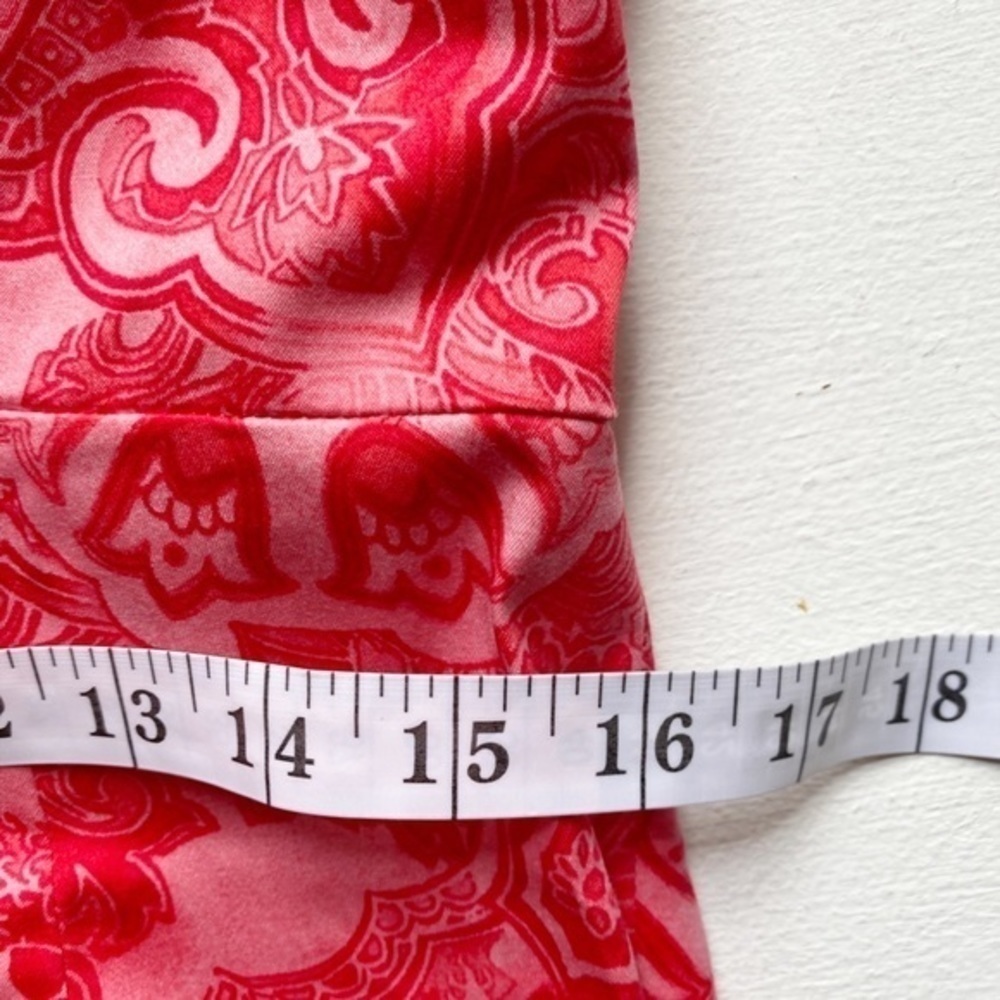 Jones New York Signature Pink & Red Paisley Surplice V-Neck Sheath Dress NWT - Picture 10 of 12